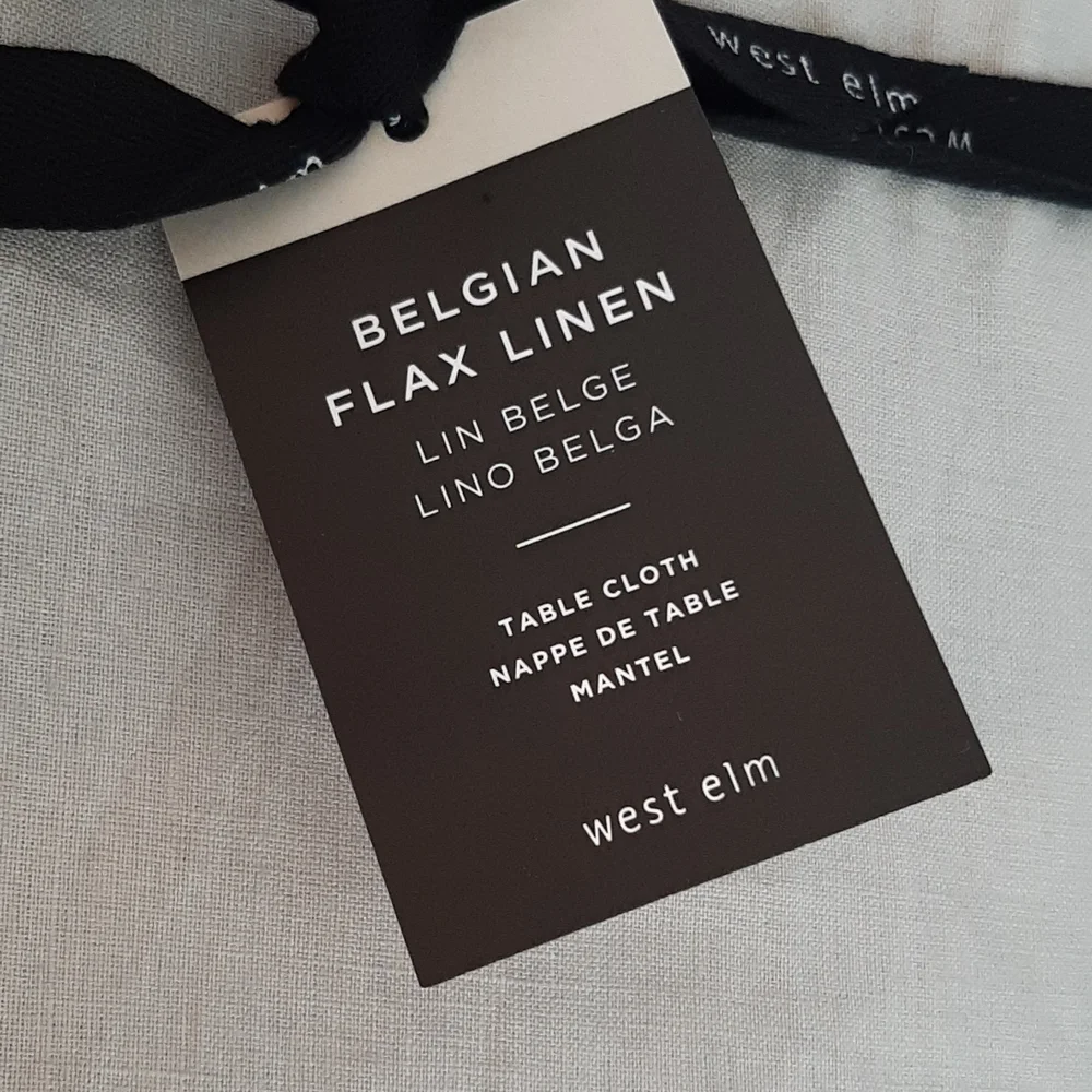 *West Elm 100% Belgian Linen 60